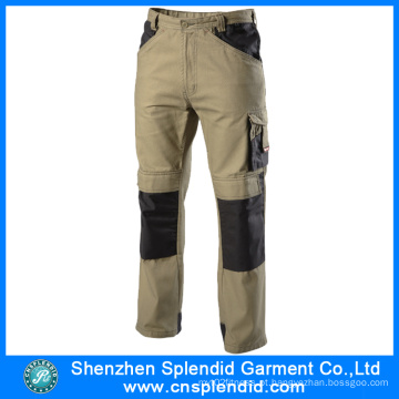 Uniforme de trabalho Mens Calças de trabalho com joelheira